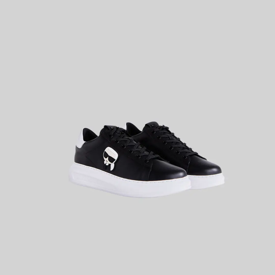 KARL LAGERFELD - SORTE SNEAKERS med logo