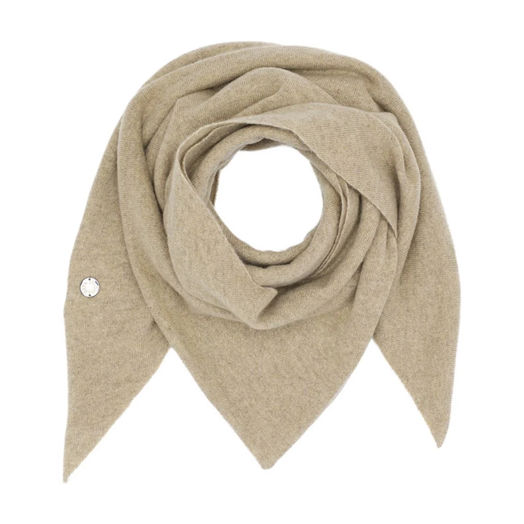 BETA STUDIOS Alexa Big triangle cashmere tørklæde - oak brown - Billede 2