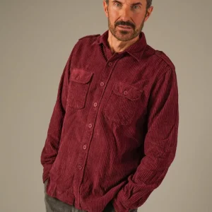 Altem Flower Bordeaux rød Overshirt