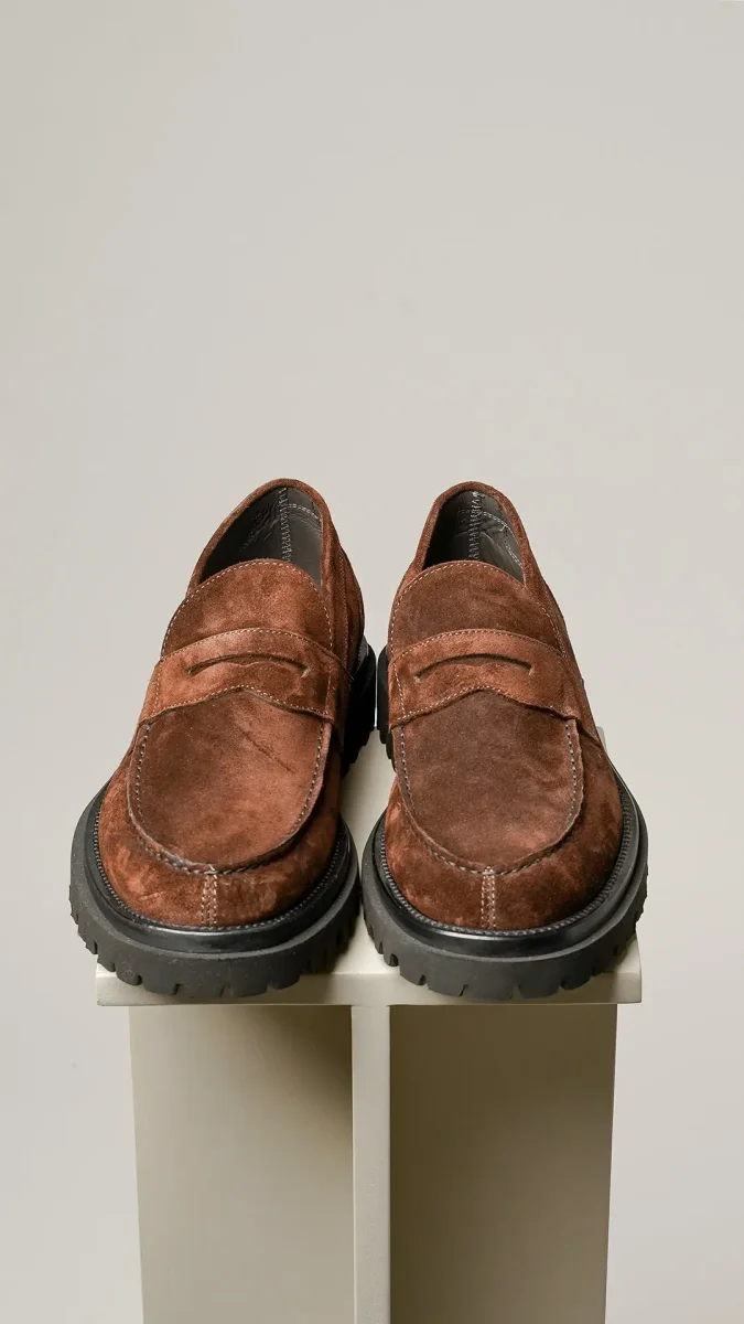 Antica Cuoieria ruskinds loafers med chunky lightweight sål - Billede 5