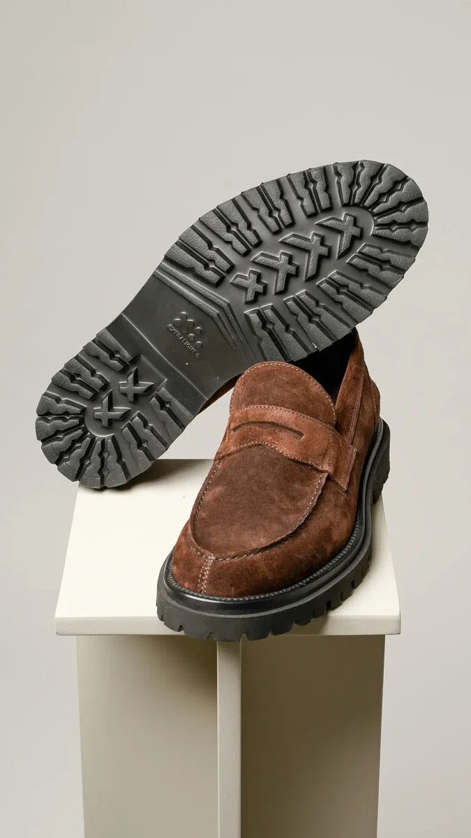 Antica Cuoieria ruskinds loafers med chunky lightweight sål - Billede 3