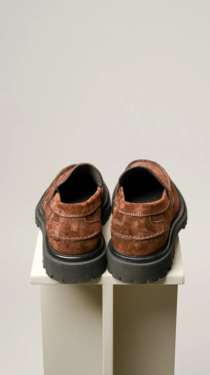 Antica Cuoieria ruskinds loafers med chunky lightweight sål - Billede 6