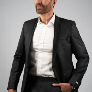 Karl lagerfeld smoking med mønst i cerruti metervare
