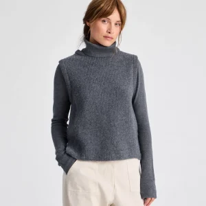 Hedvig Neck Piece Lambswool GOTS - Grafitti Grey Melangé