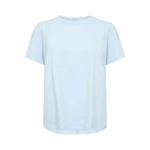 LEVETE ROOM Kowa 5 t-shirt - Nordic Breeze lyseblå