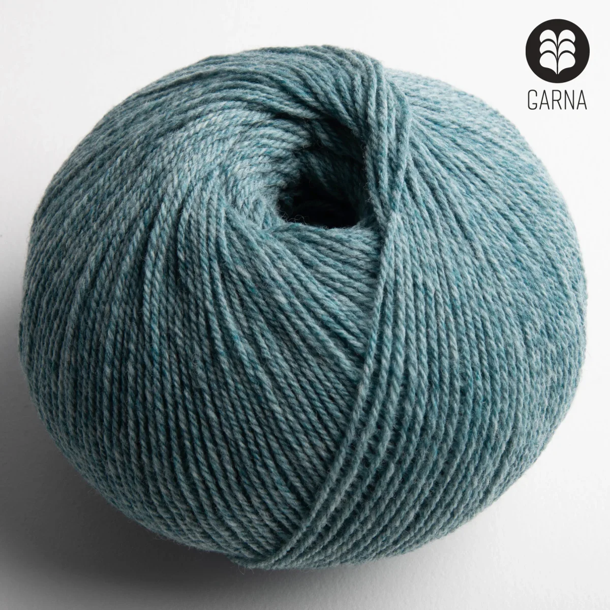 GARNA Nobilis Superfin Lammeuld garn : 617 Mørk mint - Billede 2