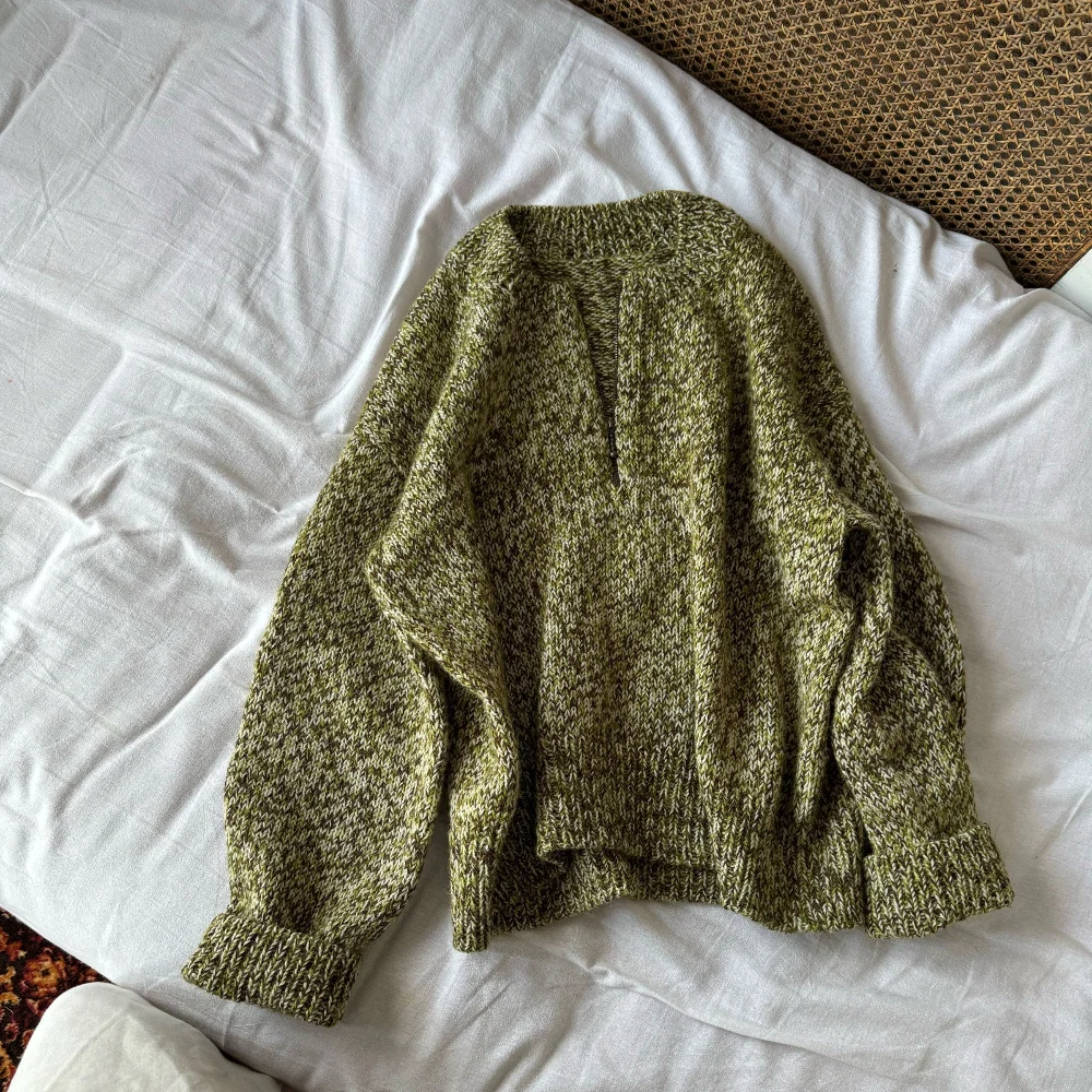 Luna Zip Sweater MORECA KNIT - Garnkit (uden opskrift) meleret - Billede 4