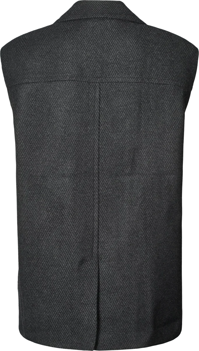 Petra Vest - Dark Grey Melange - Billede 7