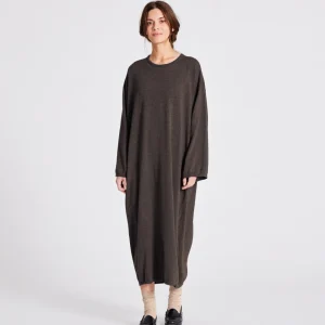 Sisse Cotton Knit Dress GOTS - Mulch