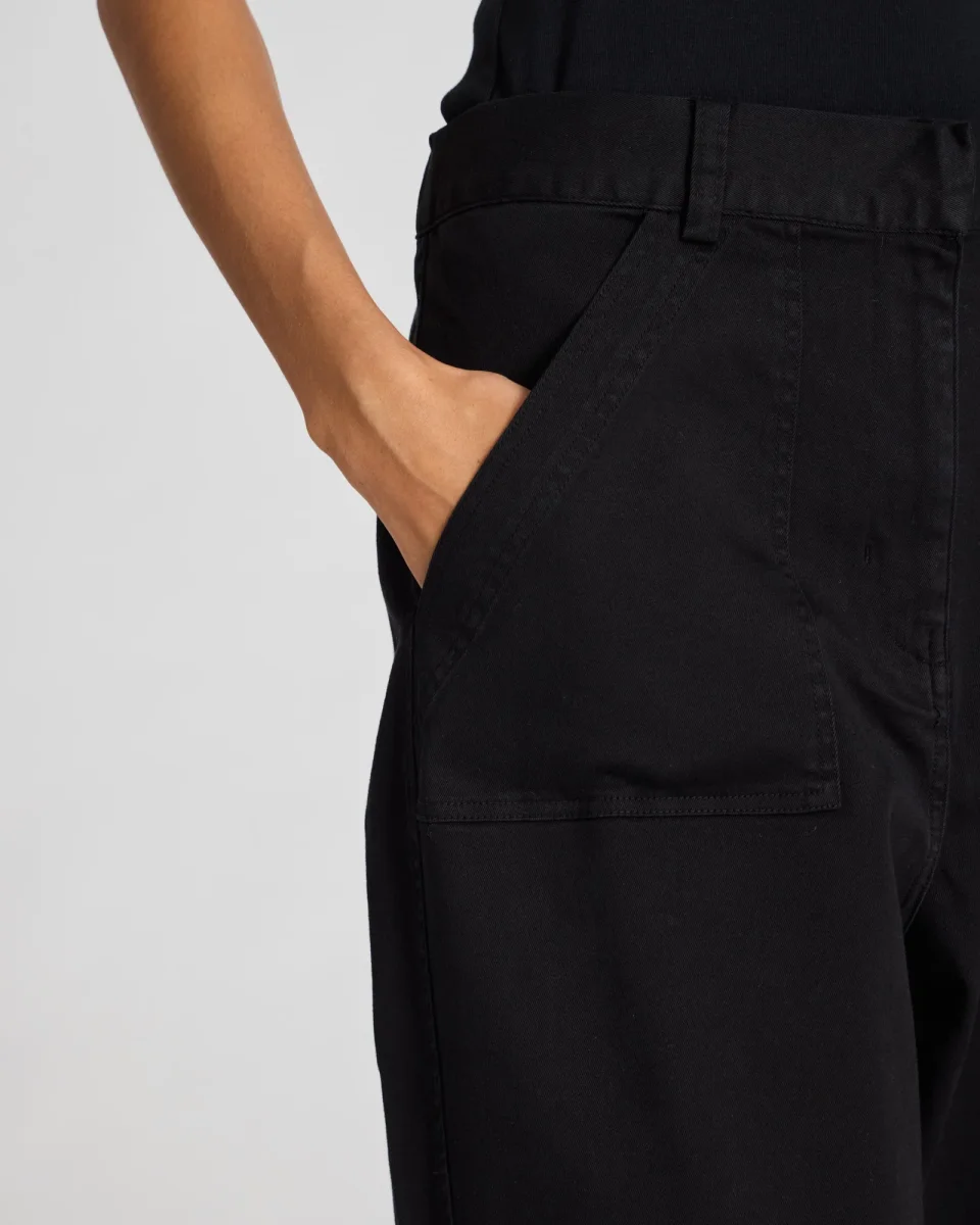 Tinne Cotton Twill Pants - Black - Billede 5