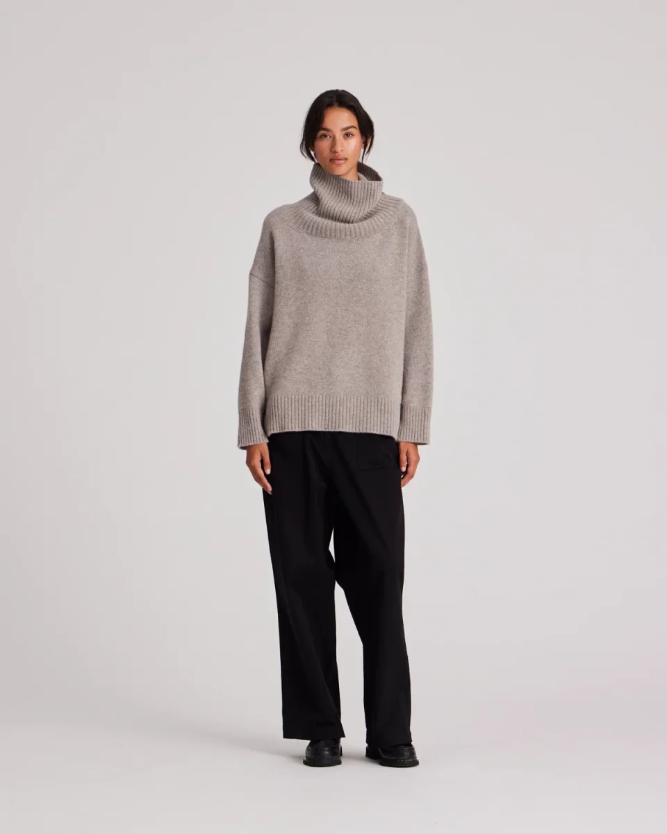 Tinne Cotton Twill Pants - Black - Billede 6