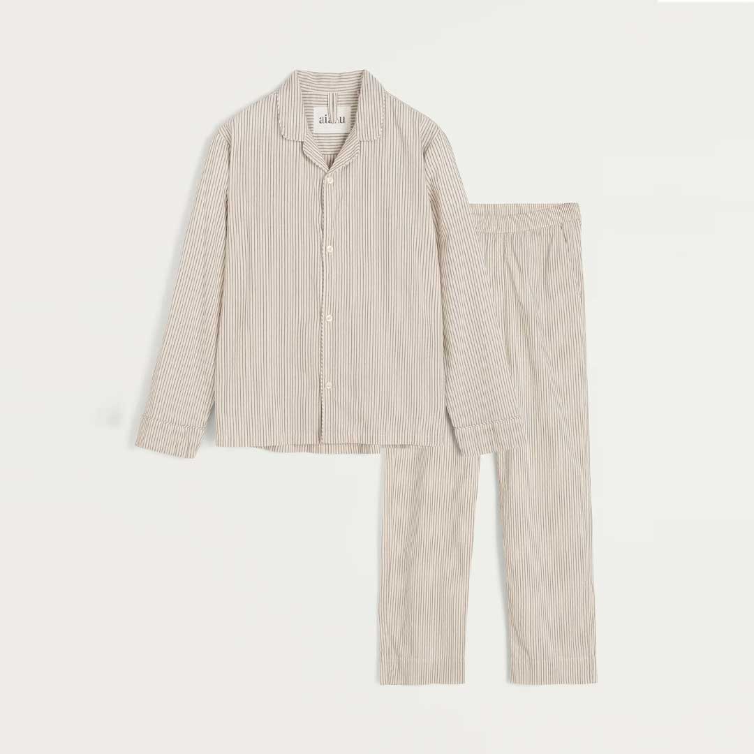 AIAYU Classic Pyjamas Epure - Mix black striber - Billede 4