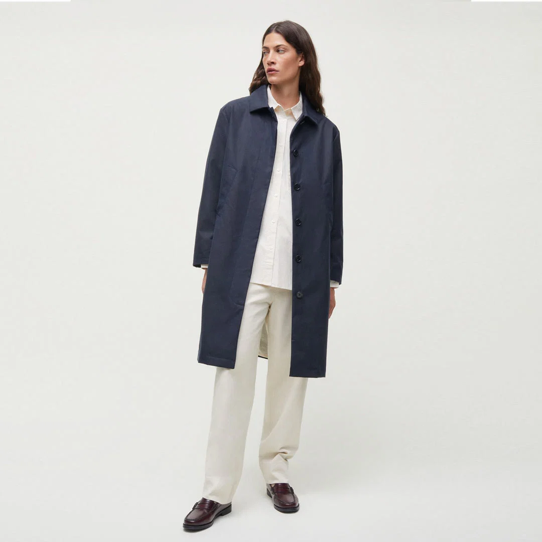 AIAYU Noor Oilskin frakke - navy - Billede 2