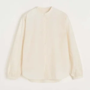 AIAYU Bibs cotton skjorte - Pure Ecru