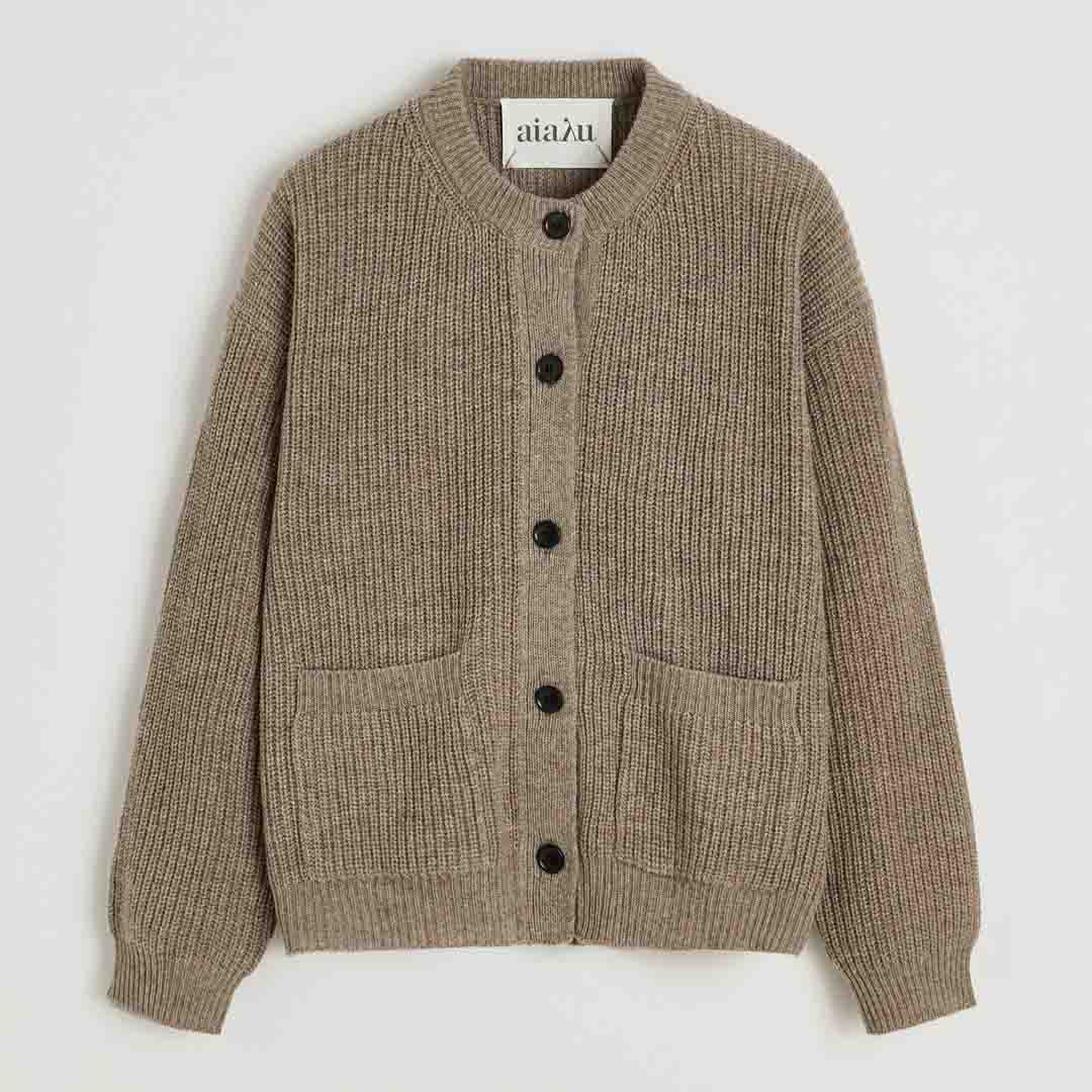 AIAYU Bine cardigan - Pure Soil - Billede 4