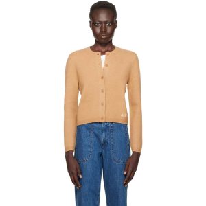 A.P.C. Mila cardigan - camel brun