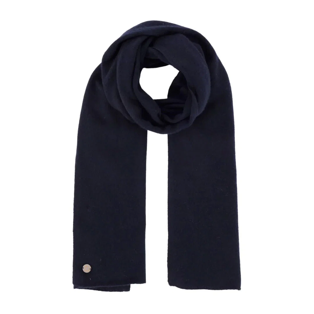 BETA STUDIOS Long scarf cashmere tørklæde - navy blå - Billede 2