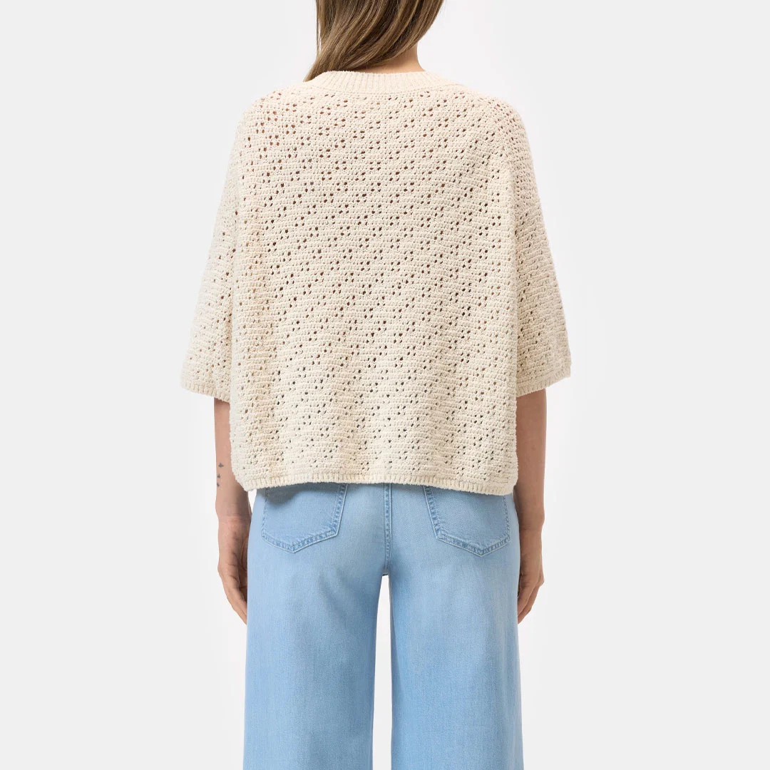 CLOSED Crew neck cardigan - Ivory - Billede 3