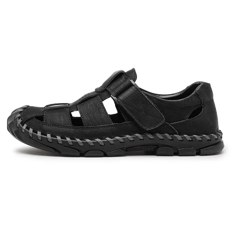 Victor | Fisherman Sandaler Ægte Læder Lukket Tå Herre - Billede 7