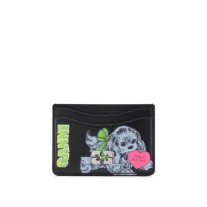 GANNI A7035 Blue Dog Card Holder - sort