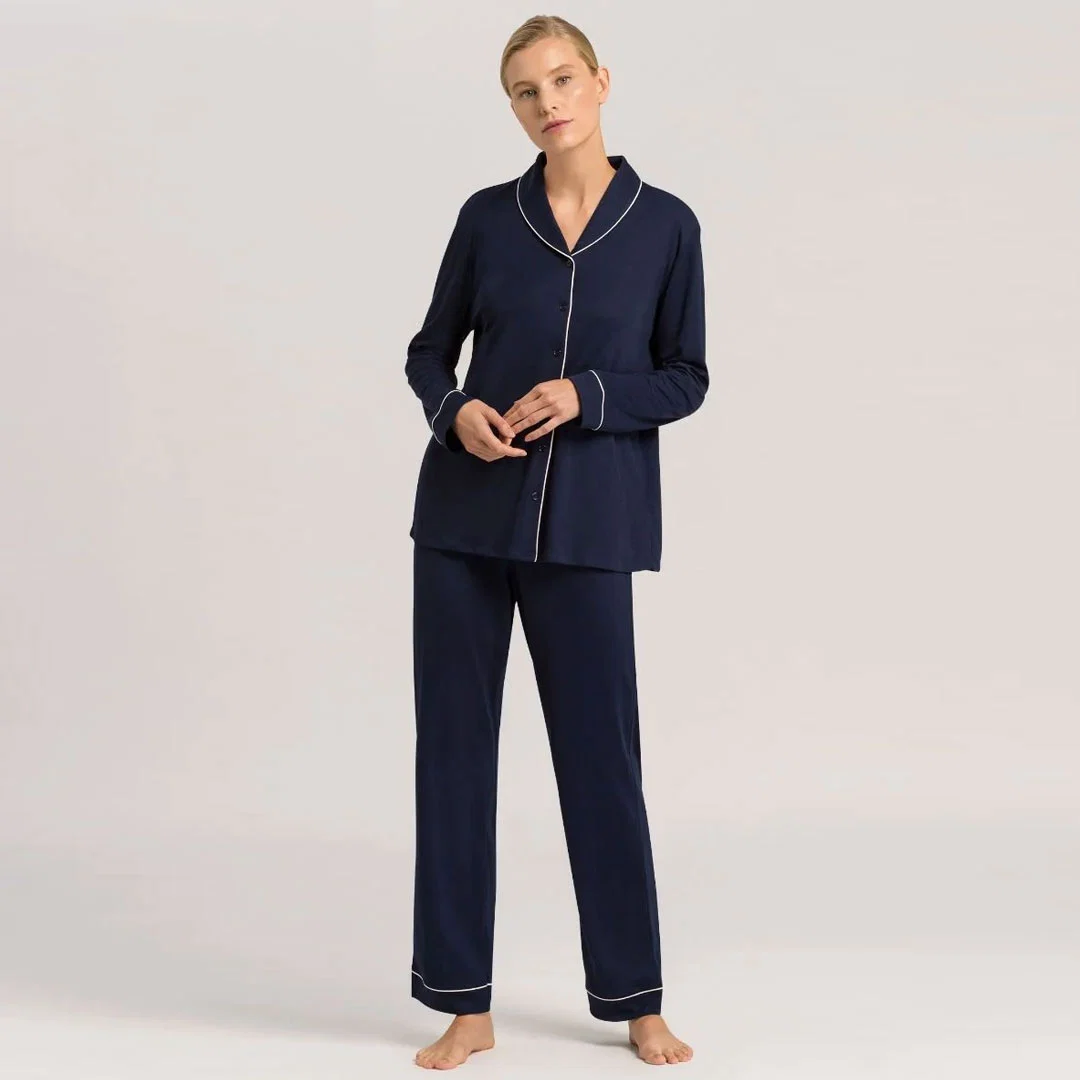 HANRO nattøj - deep navy - Billede 2