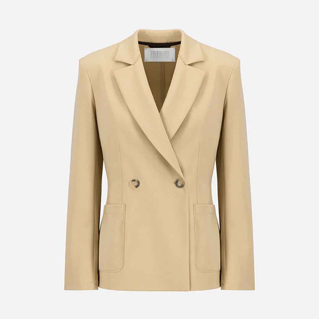 HARRIS WHARF LONDON Double breasted blazer - almond - Billede 5