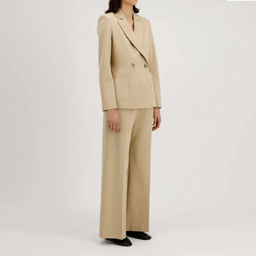 HARRIS WHARF LONDON Double breasted blazer - almond - Billede 3
