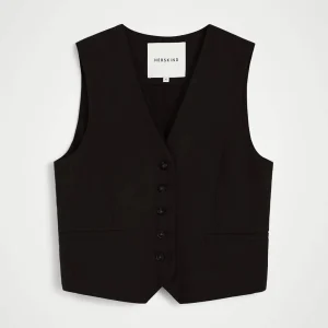 HERSKIND Double up vest - sort