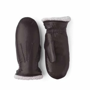 HESTRA Kathryn 19171 skind vanter - espresso brune