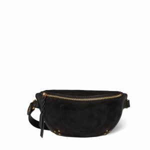 JEROME DREYFUSS Lino Banane taske - sort ruskind