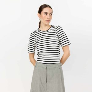 LEVETE ROOM Neddie 1 t-shirt - star white combi