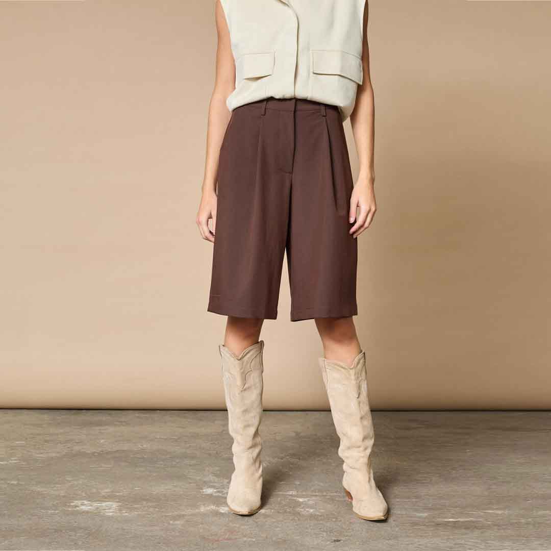 LOVE & DIVINE love1297 Shorts - Dark Chocolate