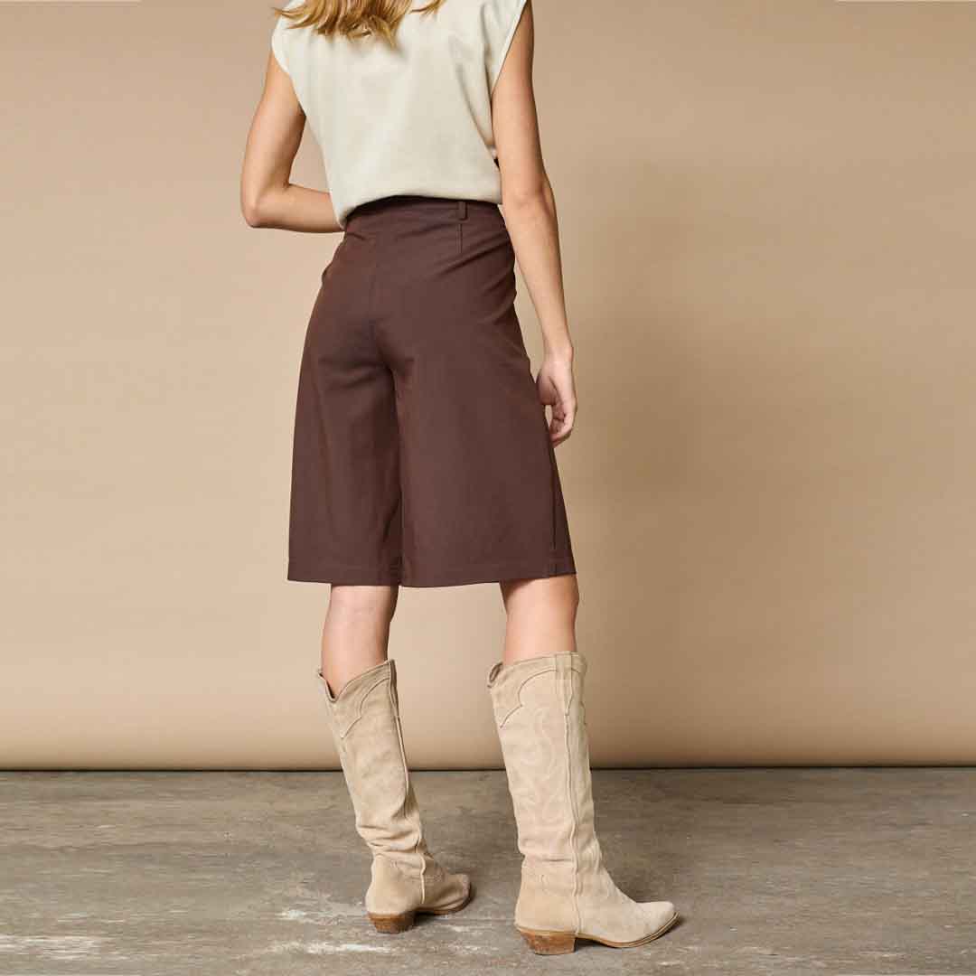 LOVE & DIVINE love1297 Shorts - Dark Chocolate - Billede 3