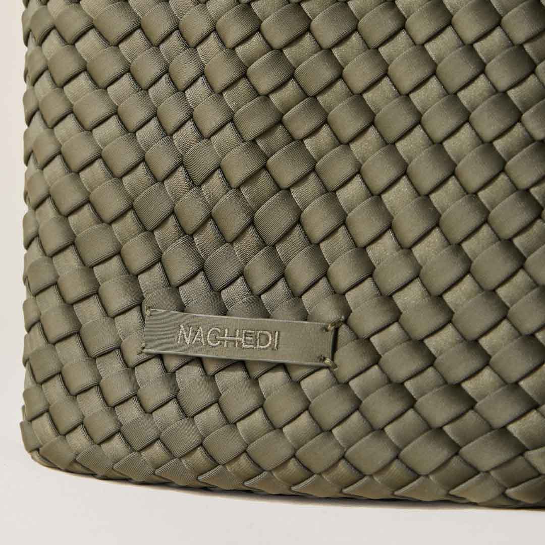 NAGHEDI St Barths Small tote taske - Olive grøn - Billede 4