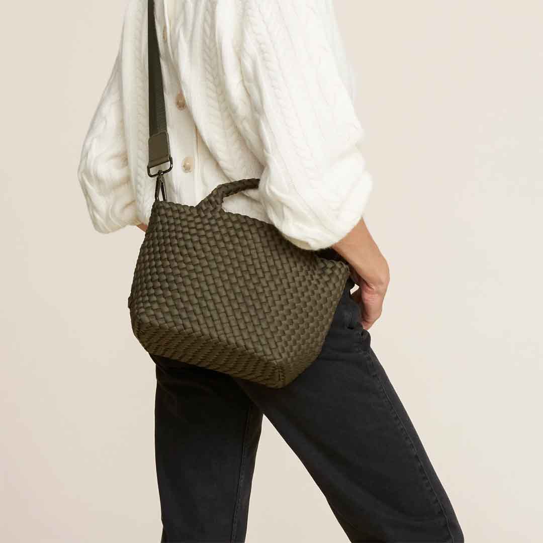 NAGHEDI St Barths Small tote taske - Olive grøn - Billede 3