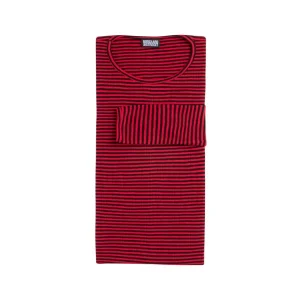 NØRGAARD PÅ STRØGET #101 bluse - sort/rød fine stripe