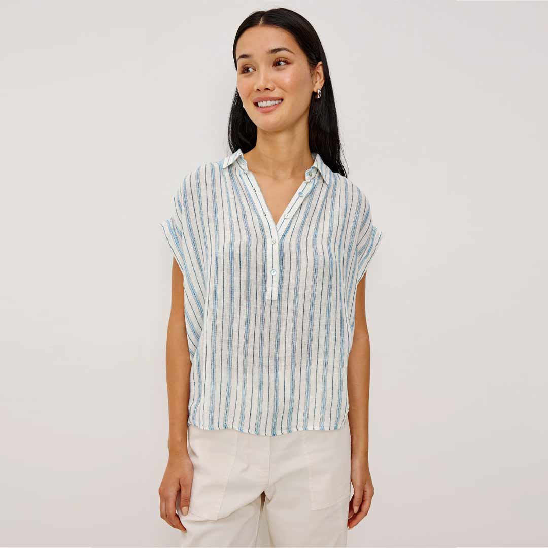 RAILS Tuscany top - windward stripe - Billede 2