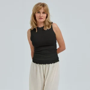 SEAMLESS BASIC Wooly tank uld top - sort