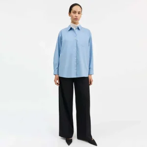 SKALL STUDIO Edgar skjorte - Sky blue