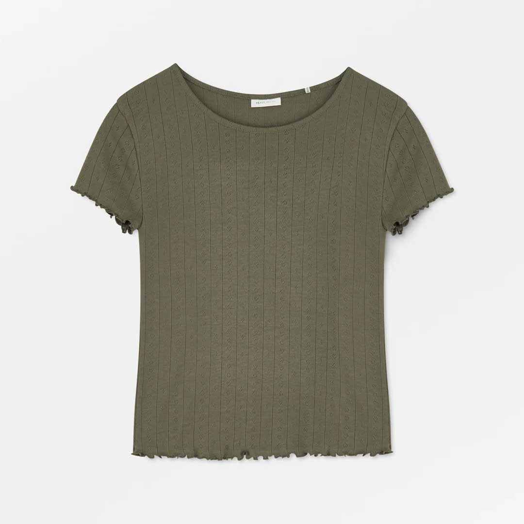 SKALL STUDIO Edie Cap Sleeve Tee - olive