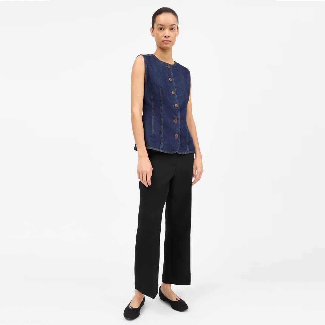 SKALL STUDIO Tammy denim vest - Indigo blue - Billede 3