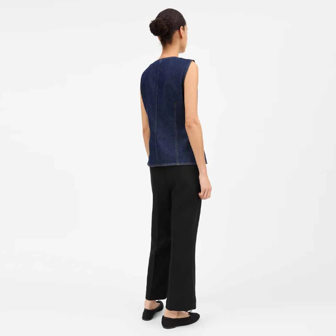 SKALL STUDIO Tammy denim vest - Indigo blue - Billede 4